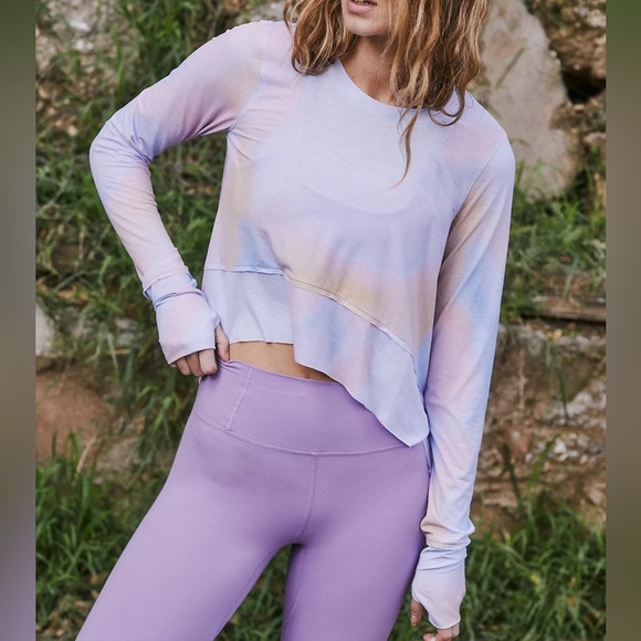 FREE PEOPLE FP MOVEMENT Tempo Long Sleeve Printed - Picture 1 of 12